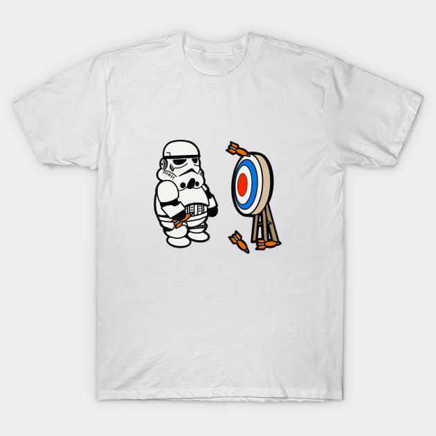 Stormtrooper Darts T-Shirt by Imagine8 Design